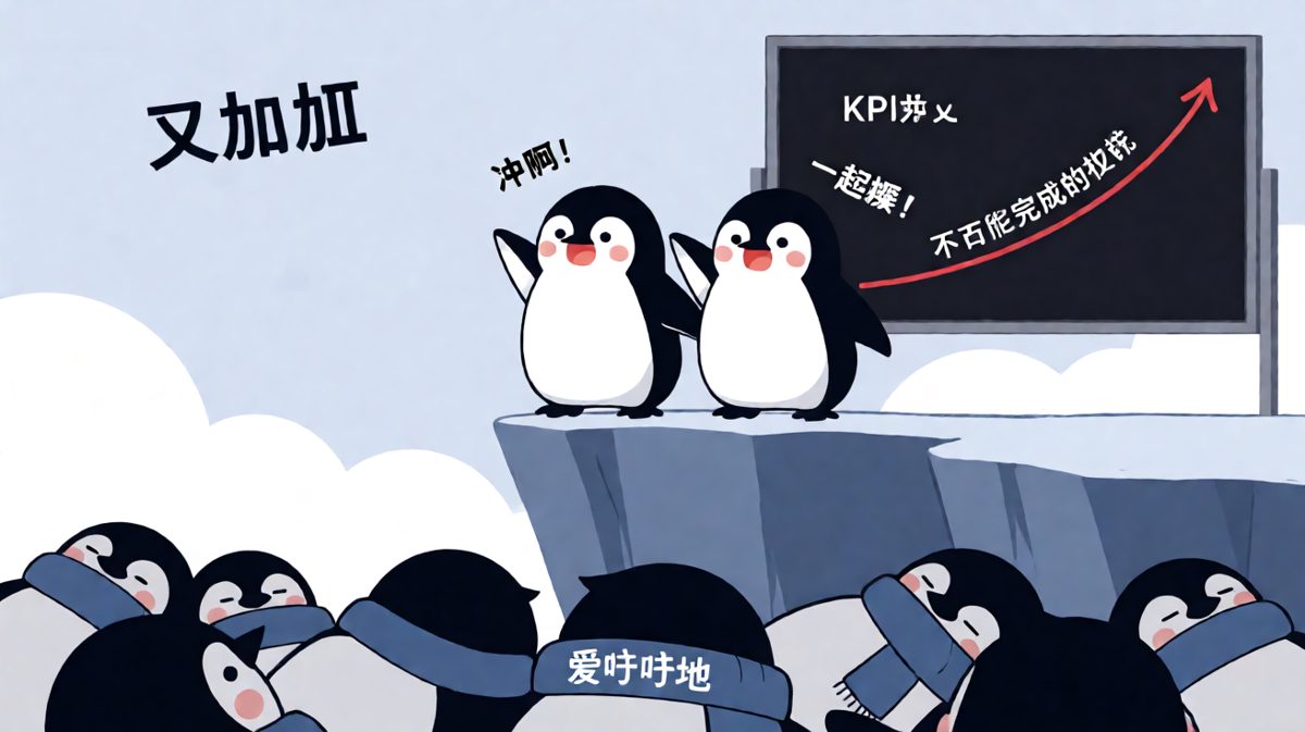 内卷卷不动，那就一起躺平成企鹅