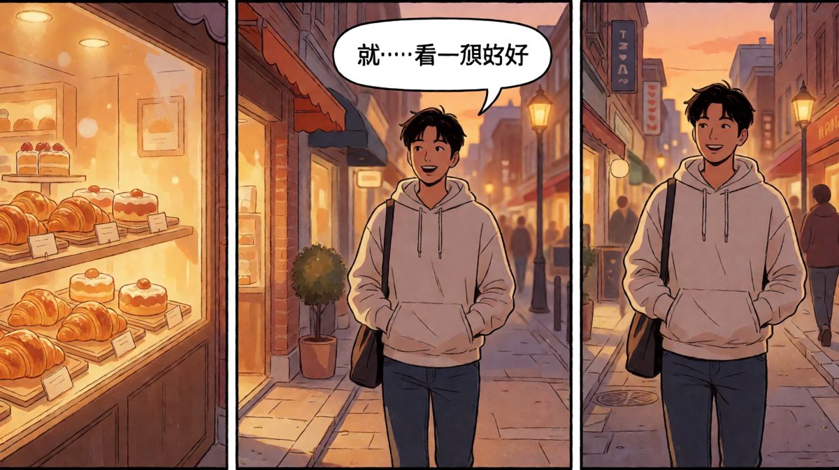 路过 bakery 时意志开始动摇