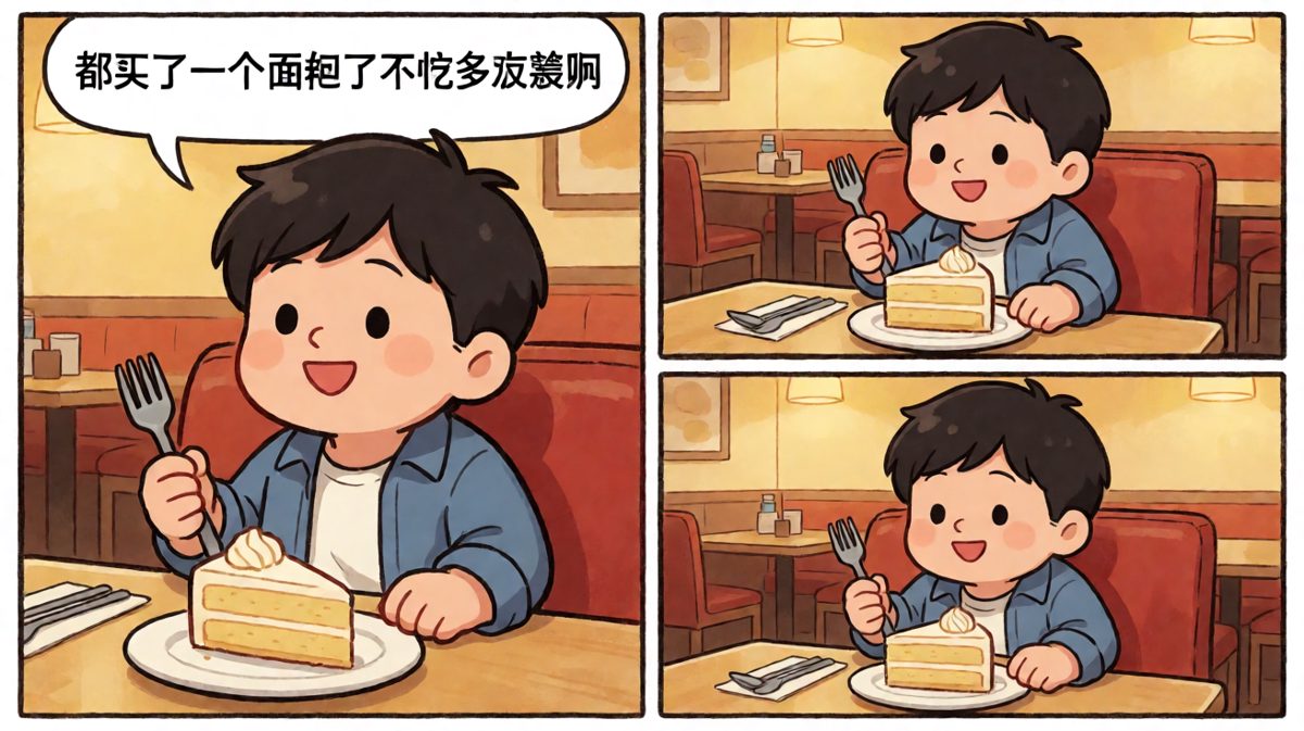 自我说服后吃得津津有味