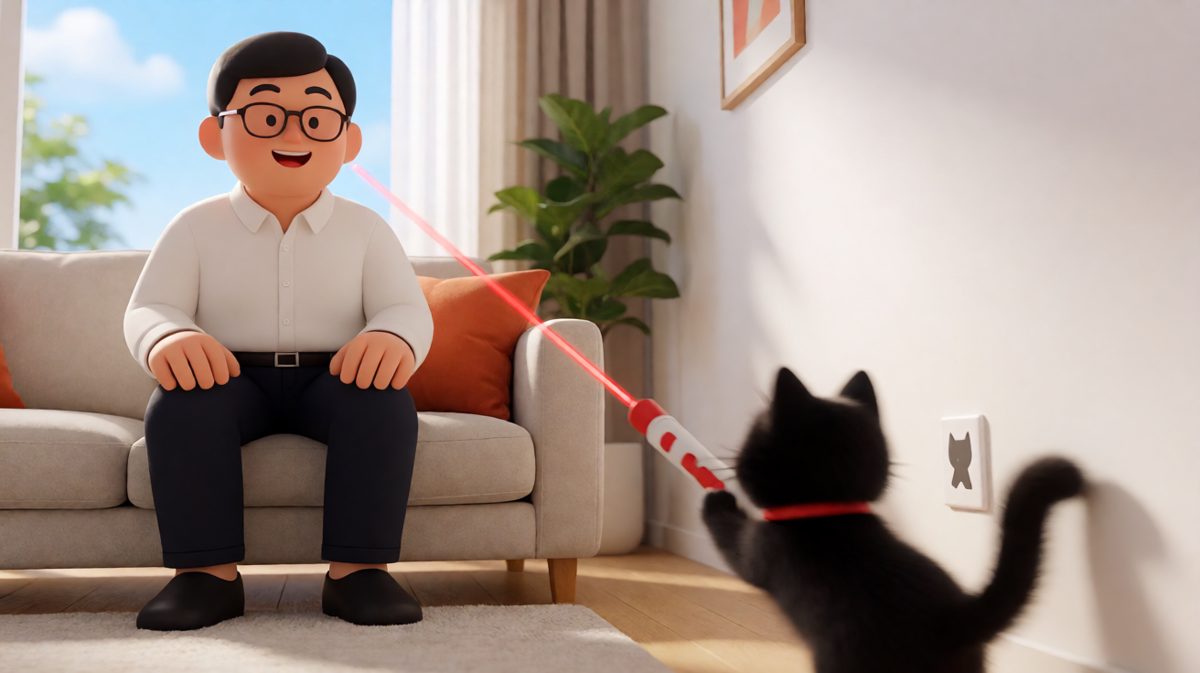 猫：这红点是谁装的？出来我们聊聊！