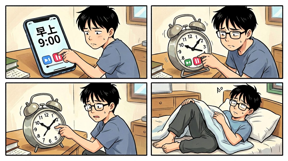 闹钟响了，先按掉再说