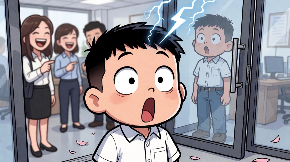 走到公司门口低头一看——裤子穿反了。今天……也许不是最好的一天。