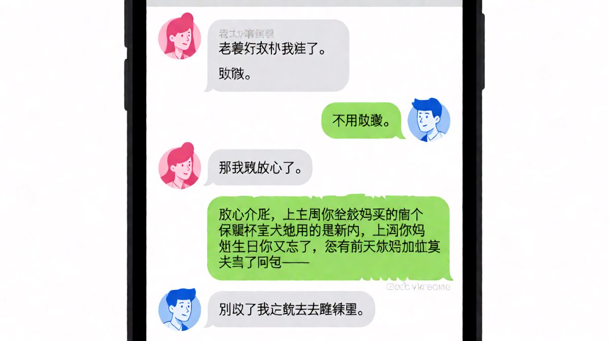 一句不用道歉等于翻旧账开始