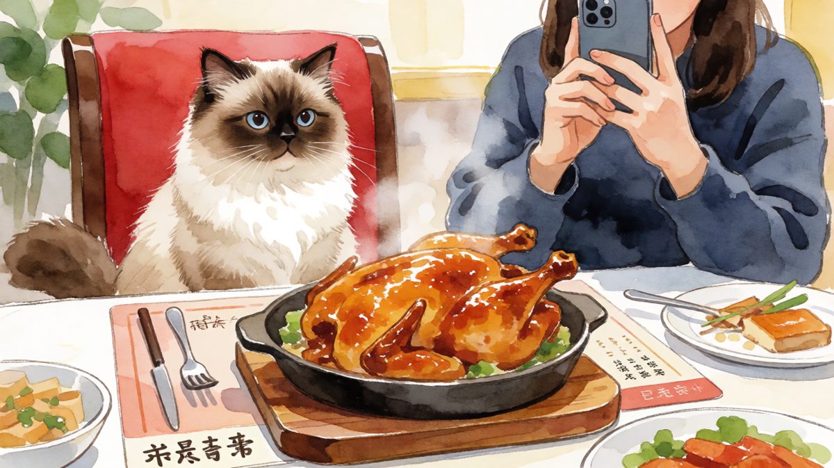 谁允许你们先吃我的晚餐的？