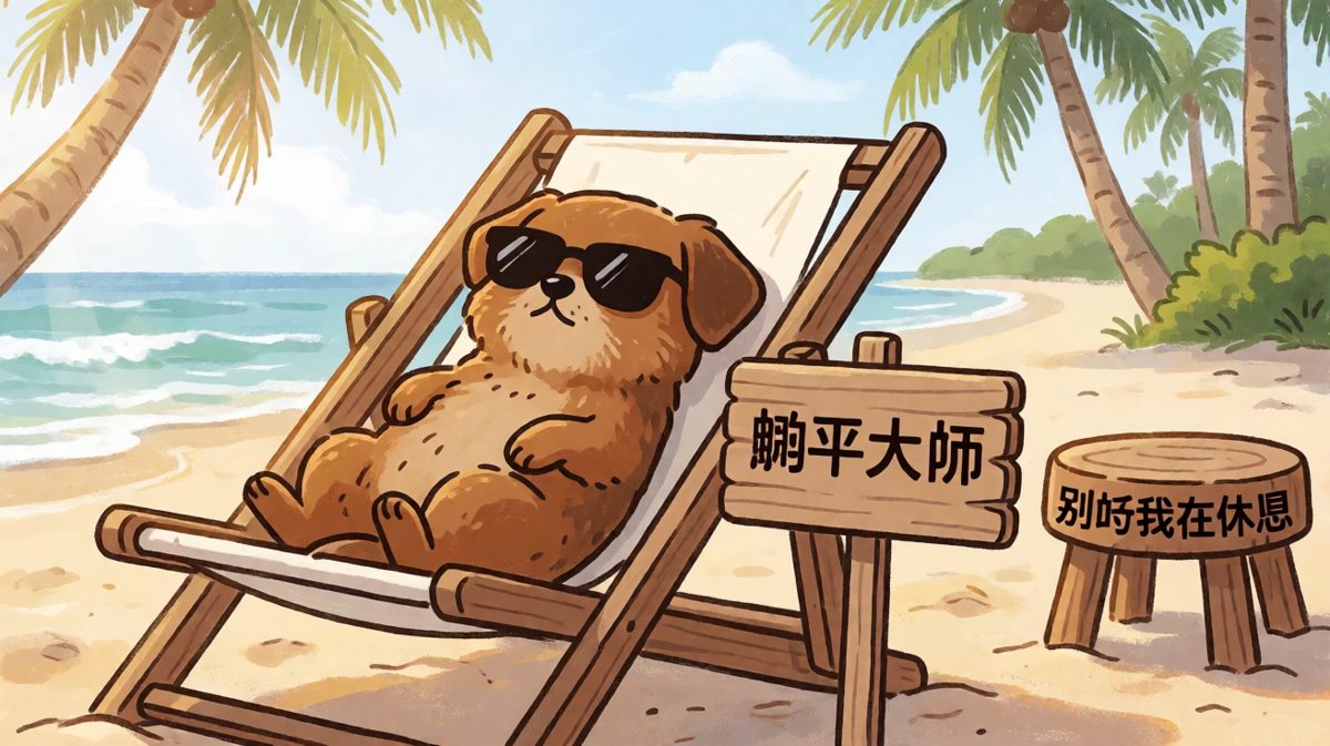 能躺着绝不坐着，当代年轻人的生活哲学。