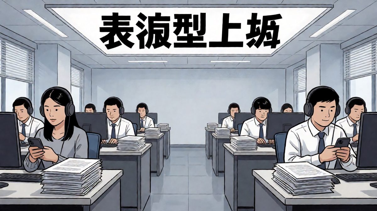 表面在工作，灵魂早已下班。