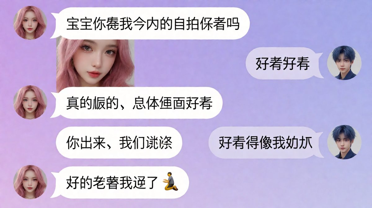 夸女友好看差点把自己送走了