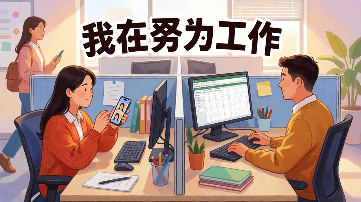 摸鱼的最高境界：让老板觉得你很忙，其实你在快乐划水。