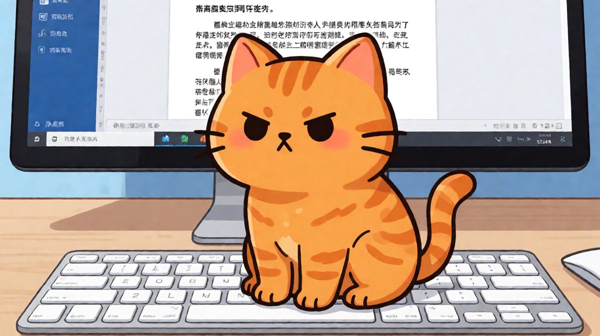 主子：这份报告你写不好我就按键盘了