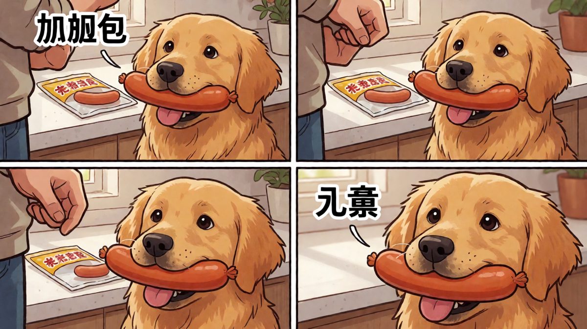 汪：是香肠先动的手，我只是正当防卫