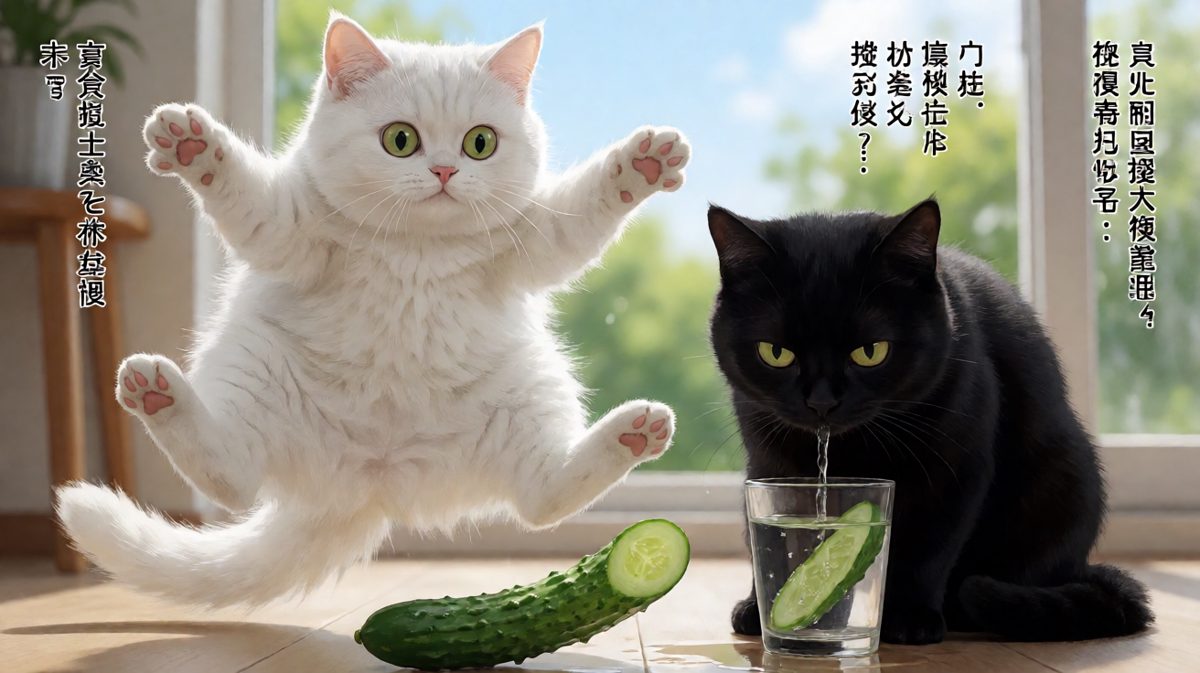 黑猫：至于吗，不就一根黄瓜