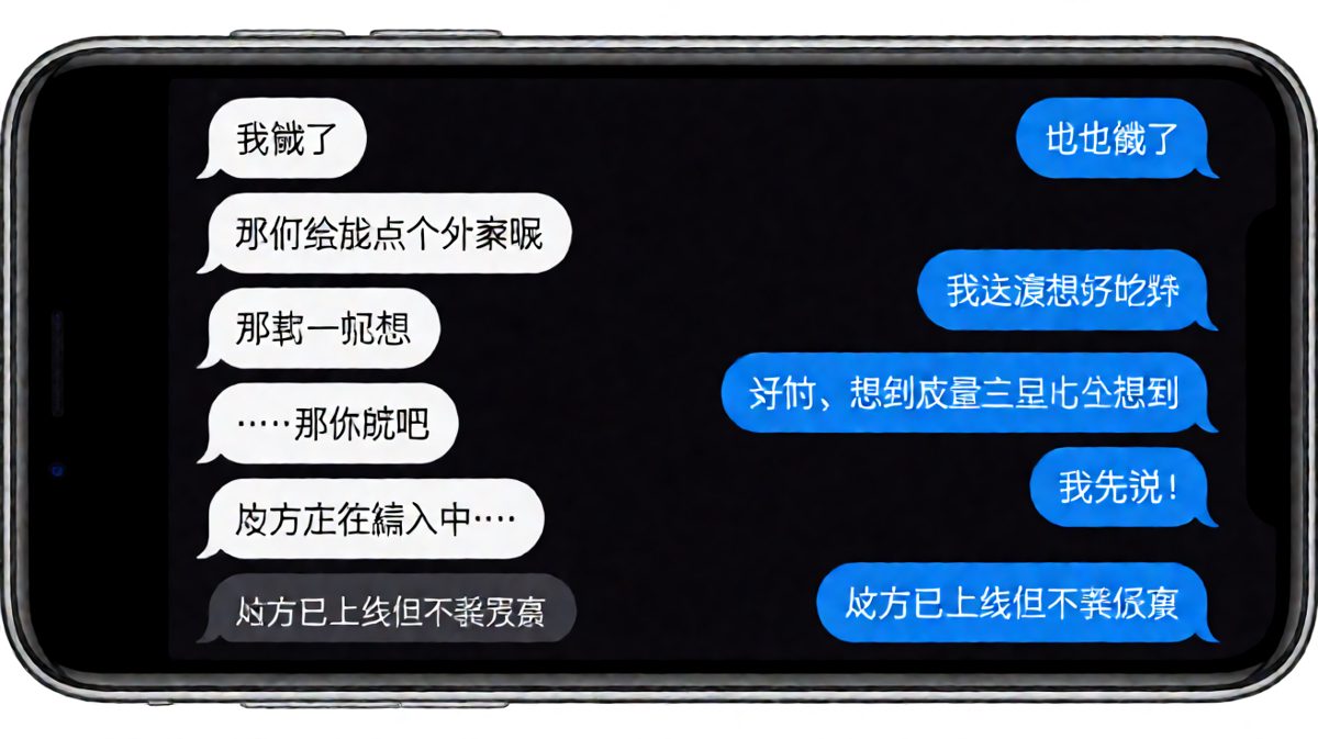 深夜互相点外卖的博弈，最后双双饿睡