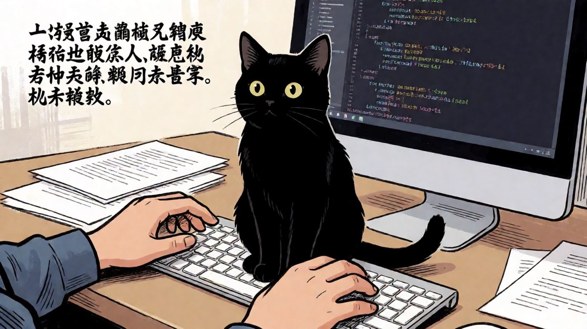 猫咪：今天的工作内容就是——帮你写出一堆bug。