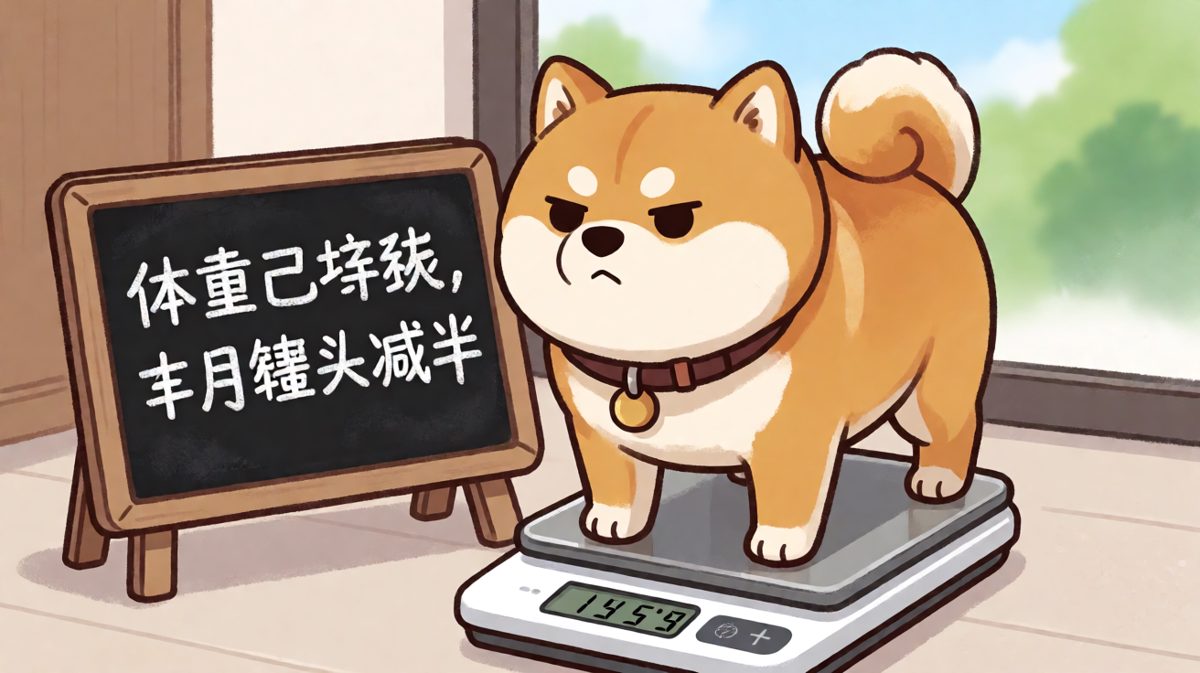 柴犬：我这是幸福肥，懂不懂！减半罐头？你这是在犯罪！