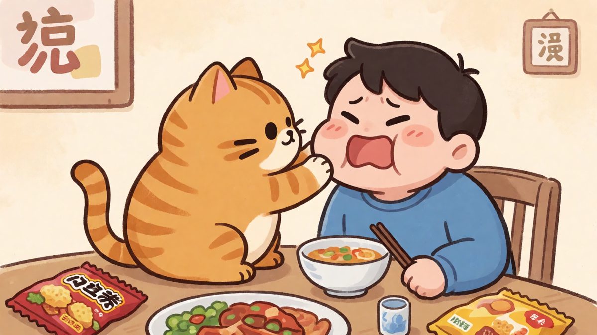 猫咪：今天给你做个面部SPA，免费的那种！