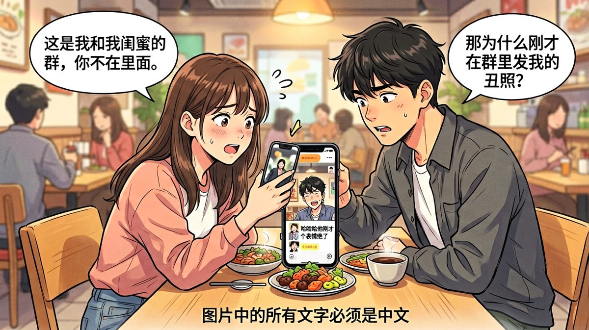 被闺蜜群公开处刑的社死瞬间