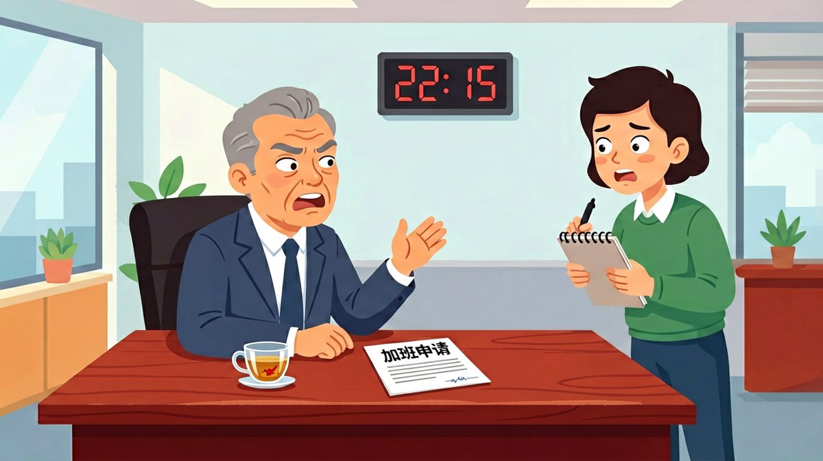 老板：'公司从来不亏待加班的人——亏待的是不加班的人。'