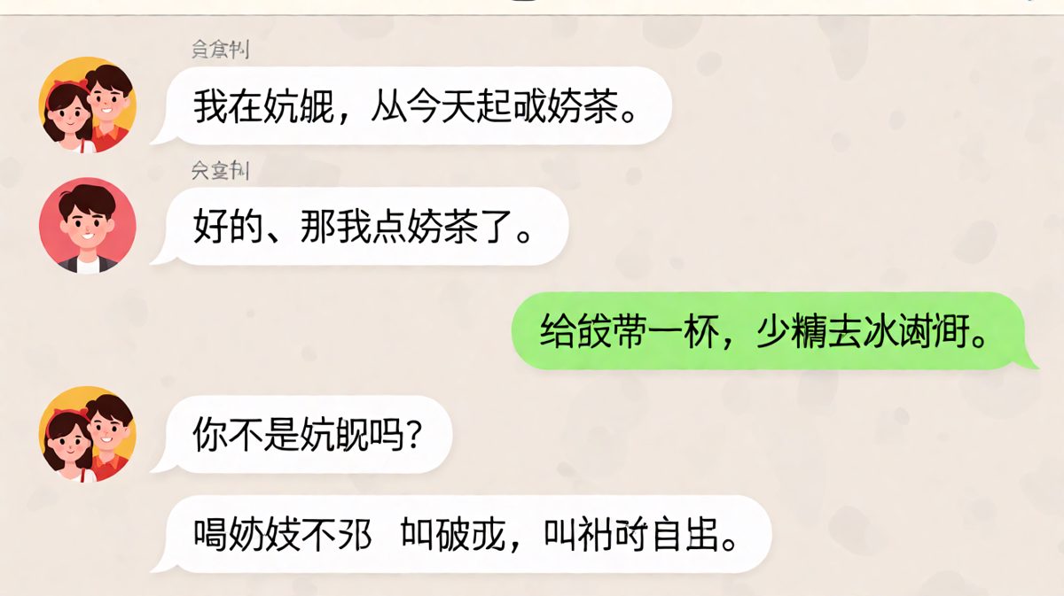 女生说减肥却拒绝不了奶茶的反转瞬间