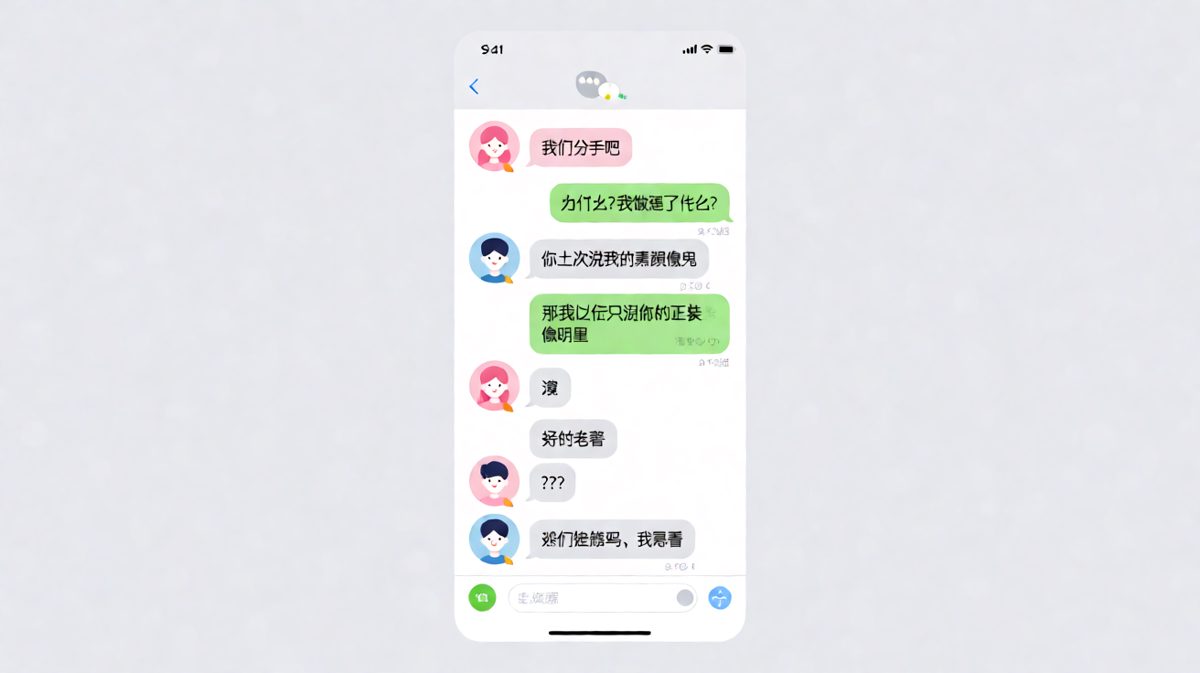 女生认真提分手，男生用脸皮厚度成功化解危机