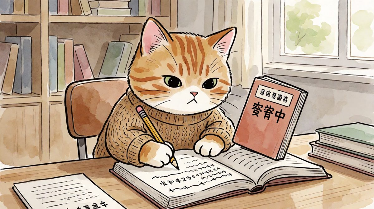 猫咪：这题我会，等我先哭一会。