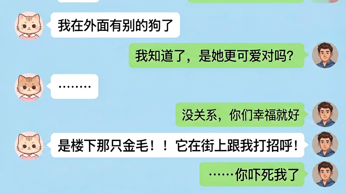 一句话把男朋友吓出心脏病，结果只是楼下的金毛