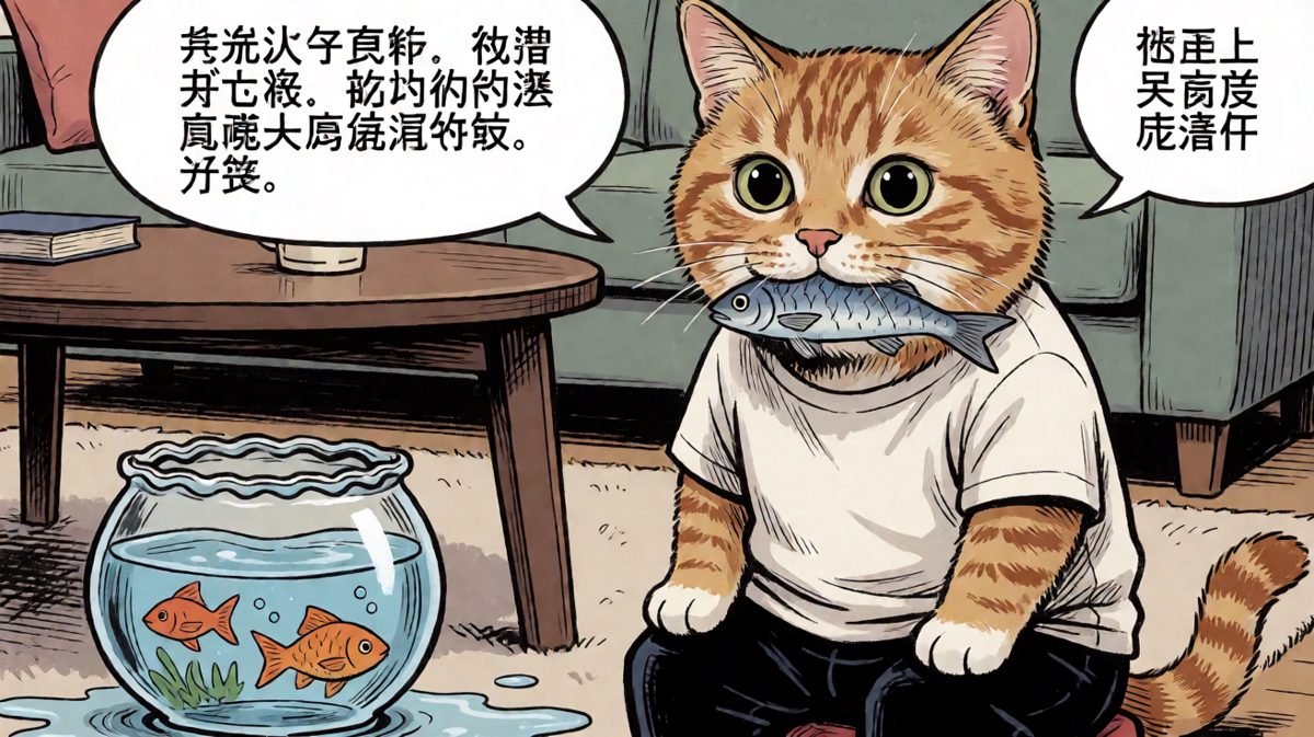 猫：不是我吃的，是鱼先动的手