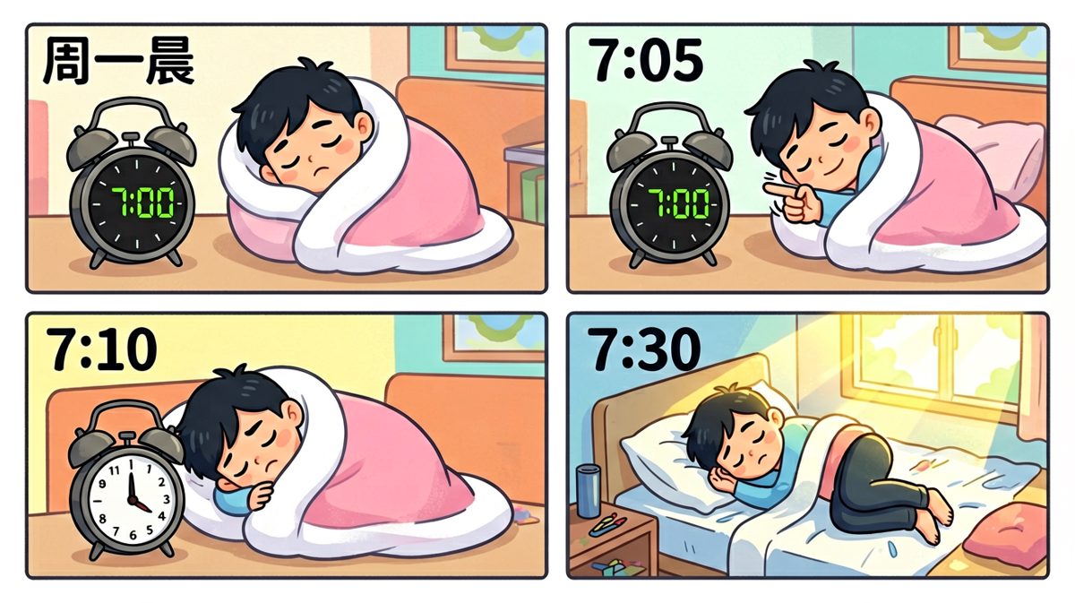 被子封印术，周一早晨人类最难解的魔法。