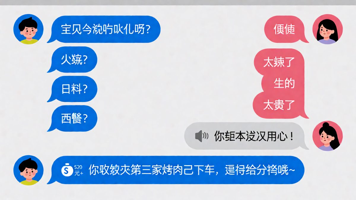 「随便」的尽头是转账，直男的终极反击