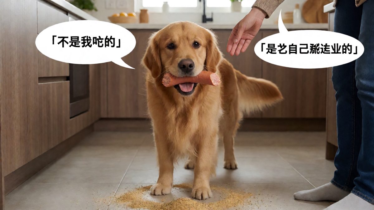 当偷吃被抓，无辜是人类最好的武器
