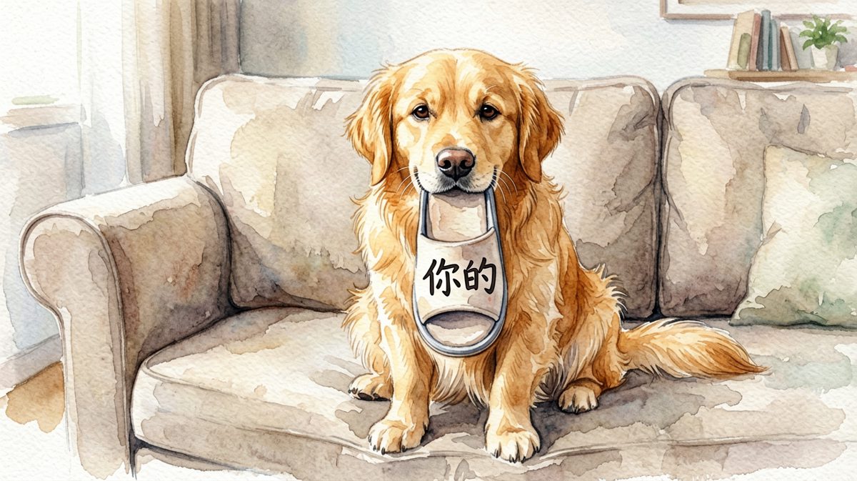 金毛：不是我咬的，是拖鞋先动的手！