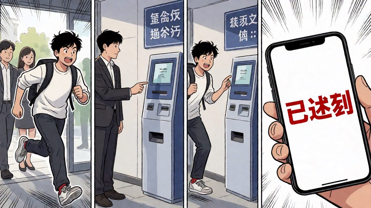 完了完了又迟到了！