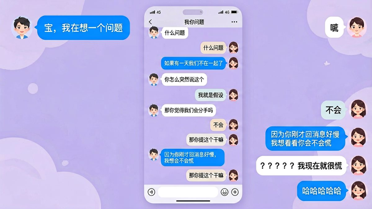 男生故意制造恐慌只为验证爱意，结果反向被扎心