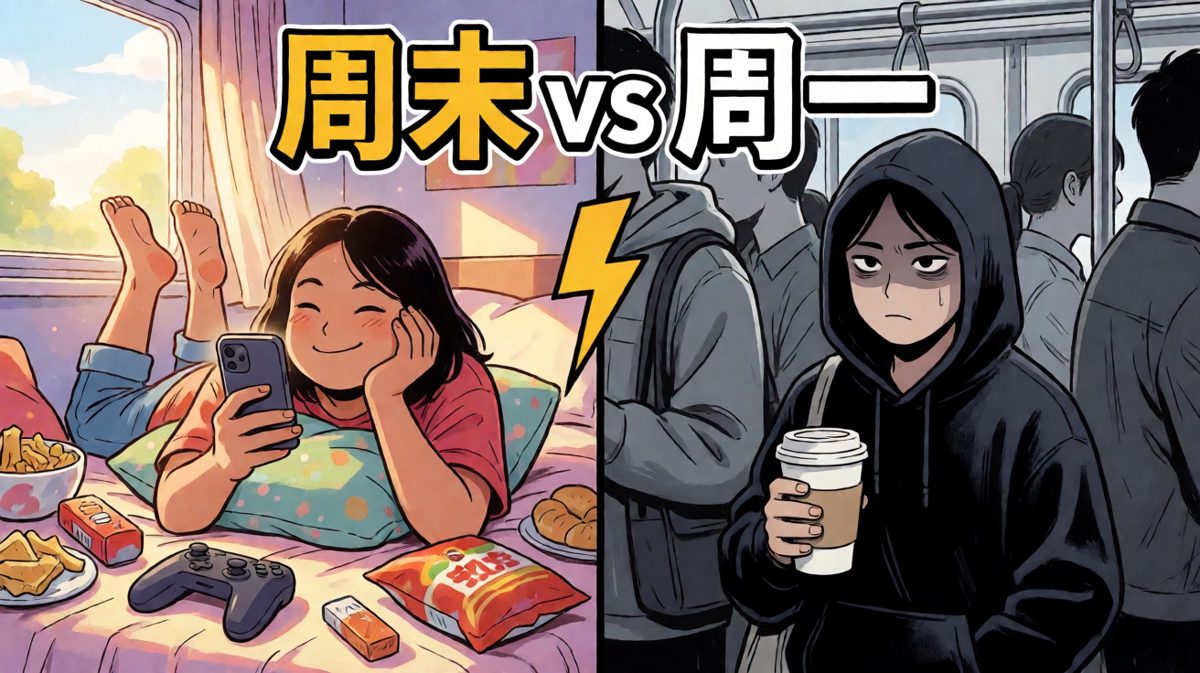 周末的我vs周一的我——仿佛隔了一辈子