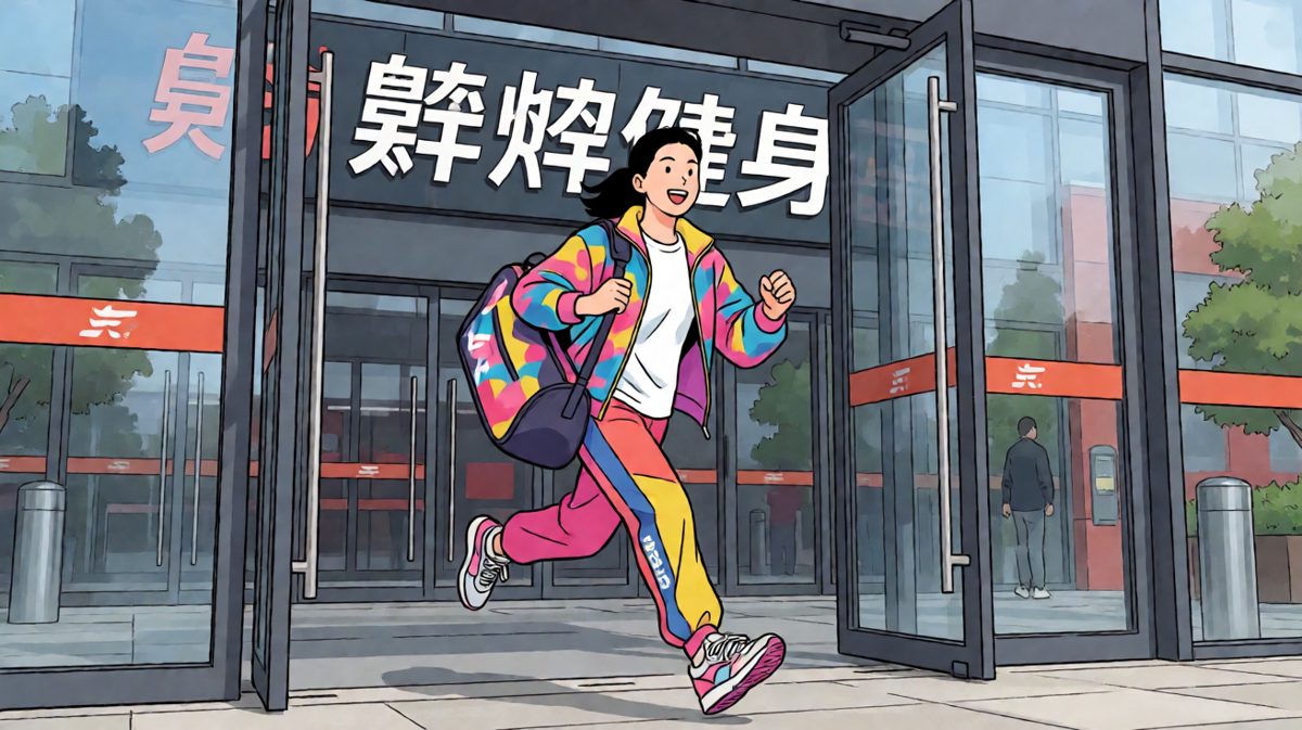 第一天去健身房，意气风发，誓要蜕变。