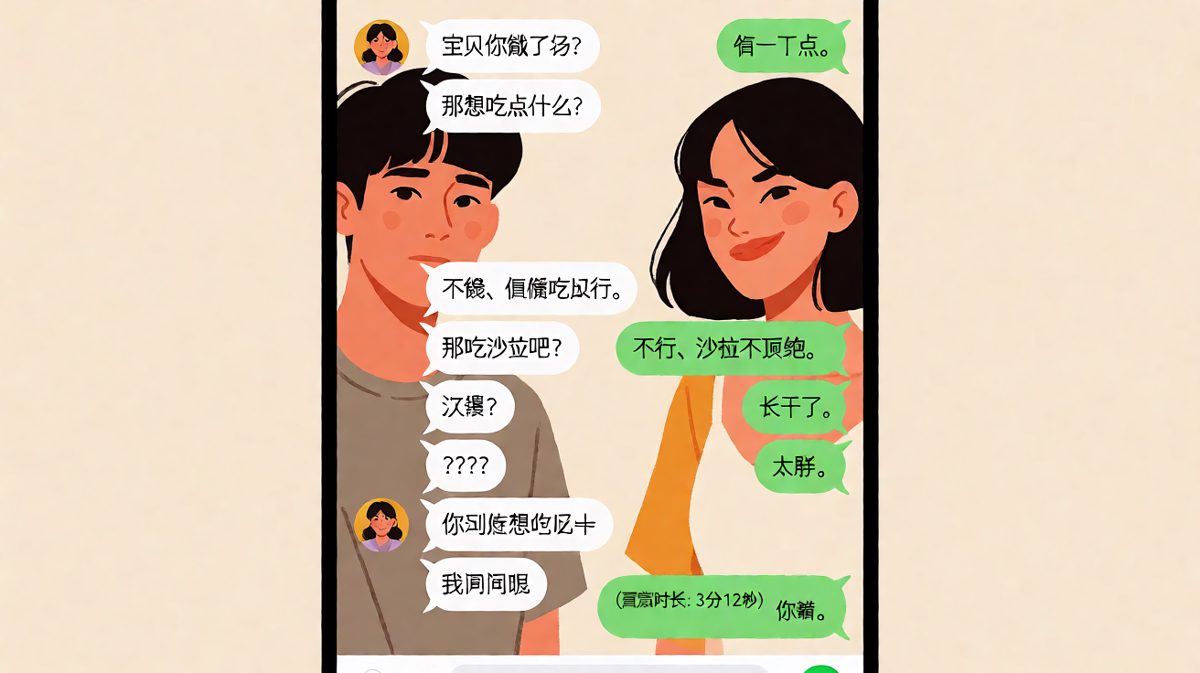 问了三分钟不如一条语音，女生的答案永远在「你猜」里