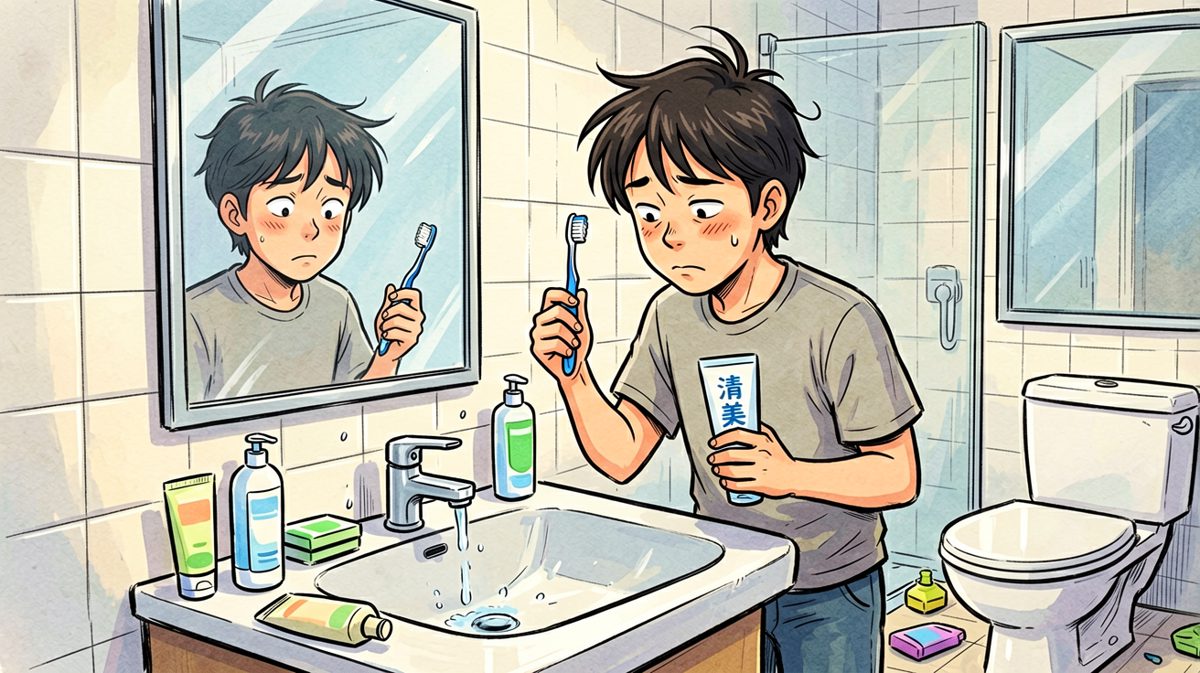 随便洗把脸算了