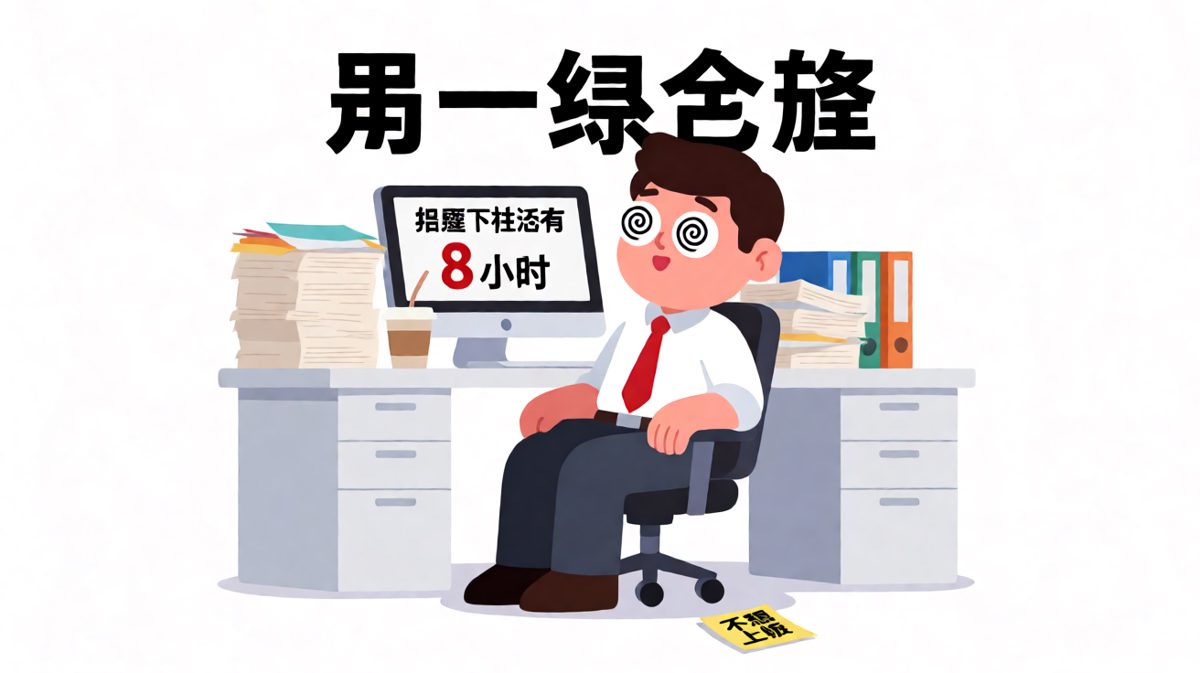 周一早上的我，灵魂已离线，只剩躯壳在打卡。