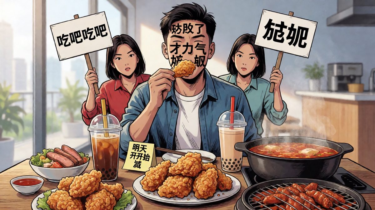 减肥是明天的事，美食是现在的事，先吃为敬。