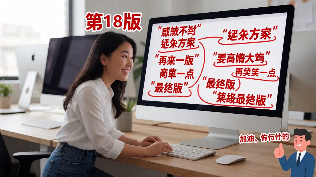 甲方爸爸说'简单改一下'，然后我的文件变成了第18版。