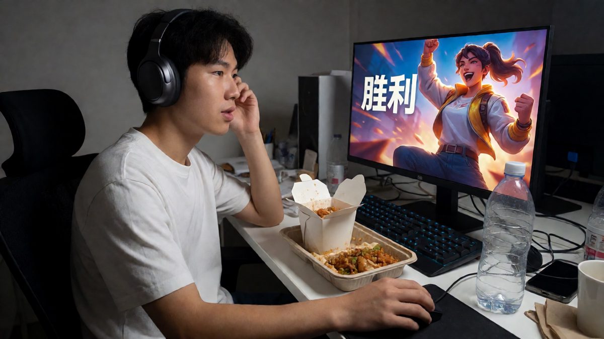 游戏赢了，外卖凉了，人生也差不多