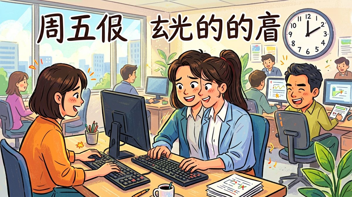 周五下午的键盘声，是奔向自由的交响乐