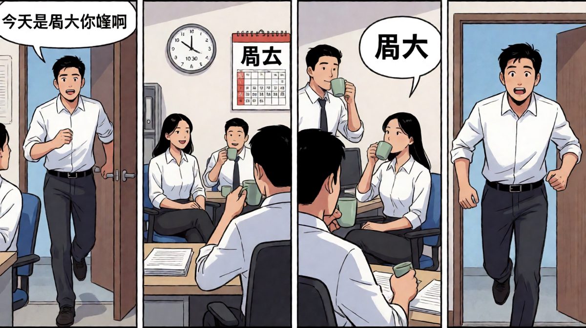周一的班白上了