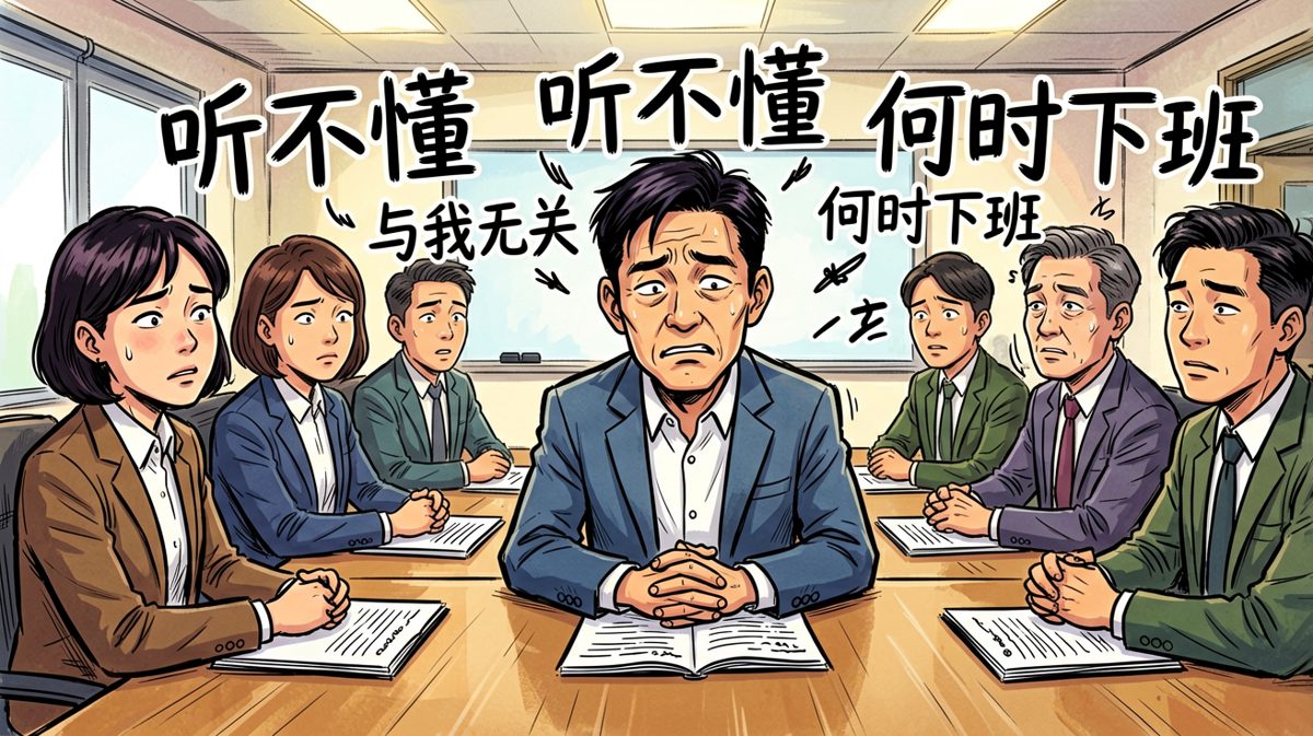 开会时我的表情管理与内心活动