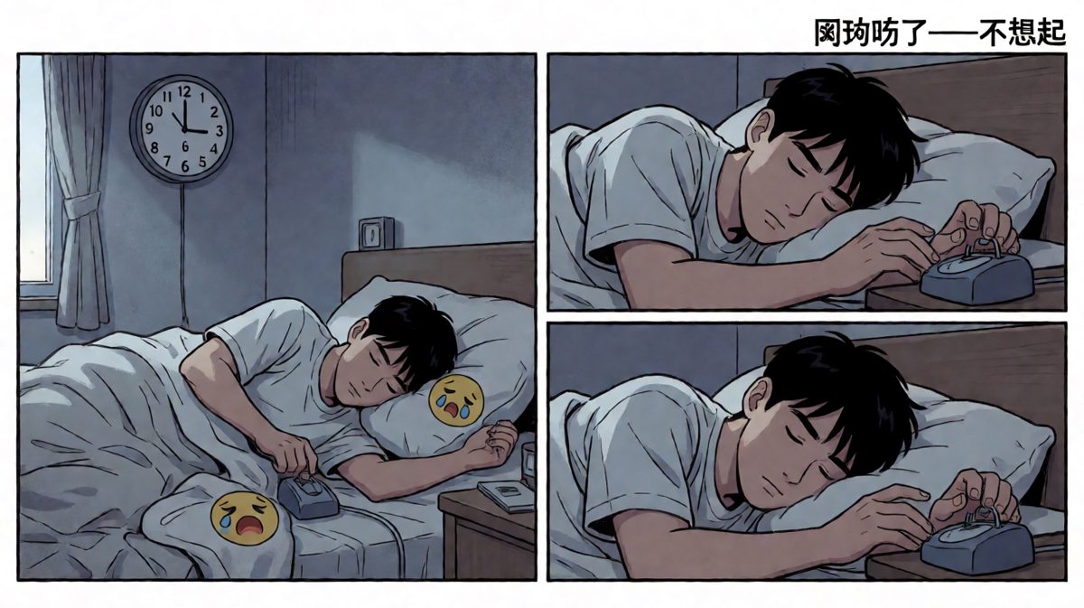 闹钟响了，但起床这件事比登天还难