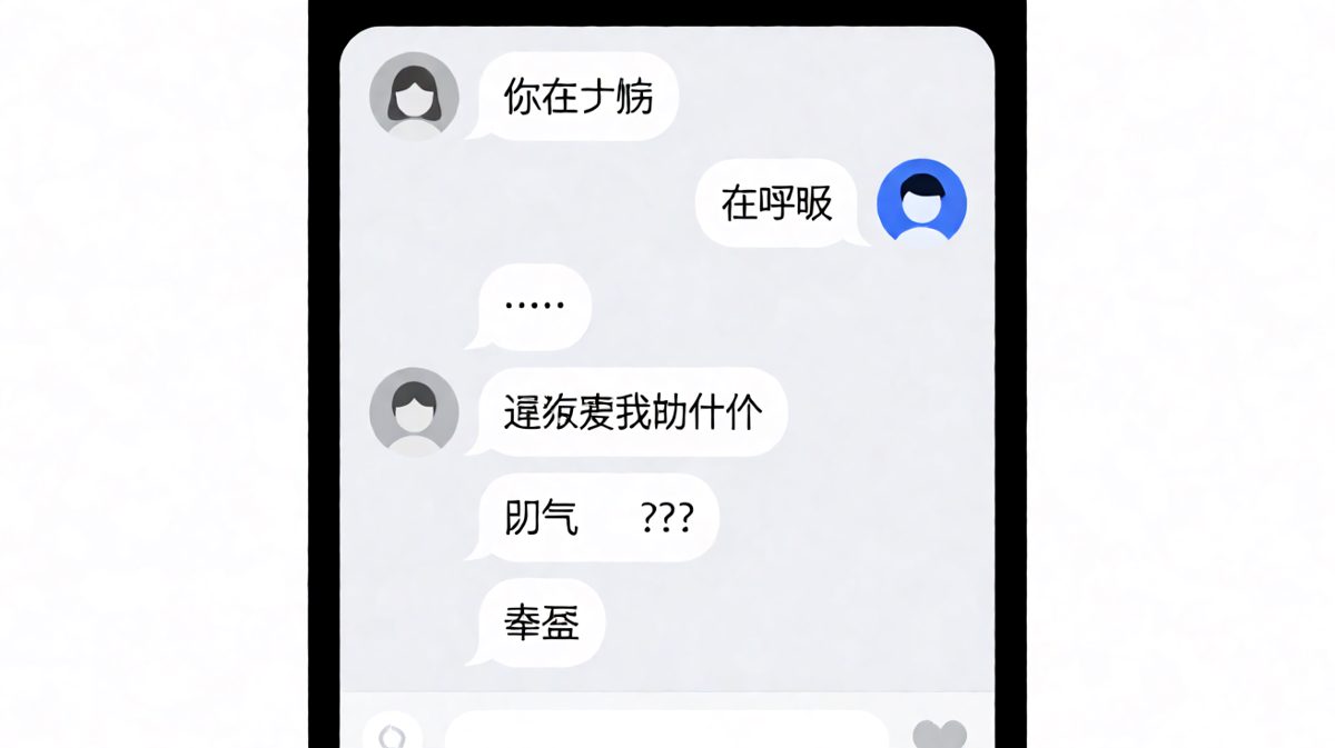女生问在干嘛，男生认真回答在呼吸，最后被嫌弃笨蛋