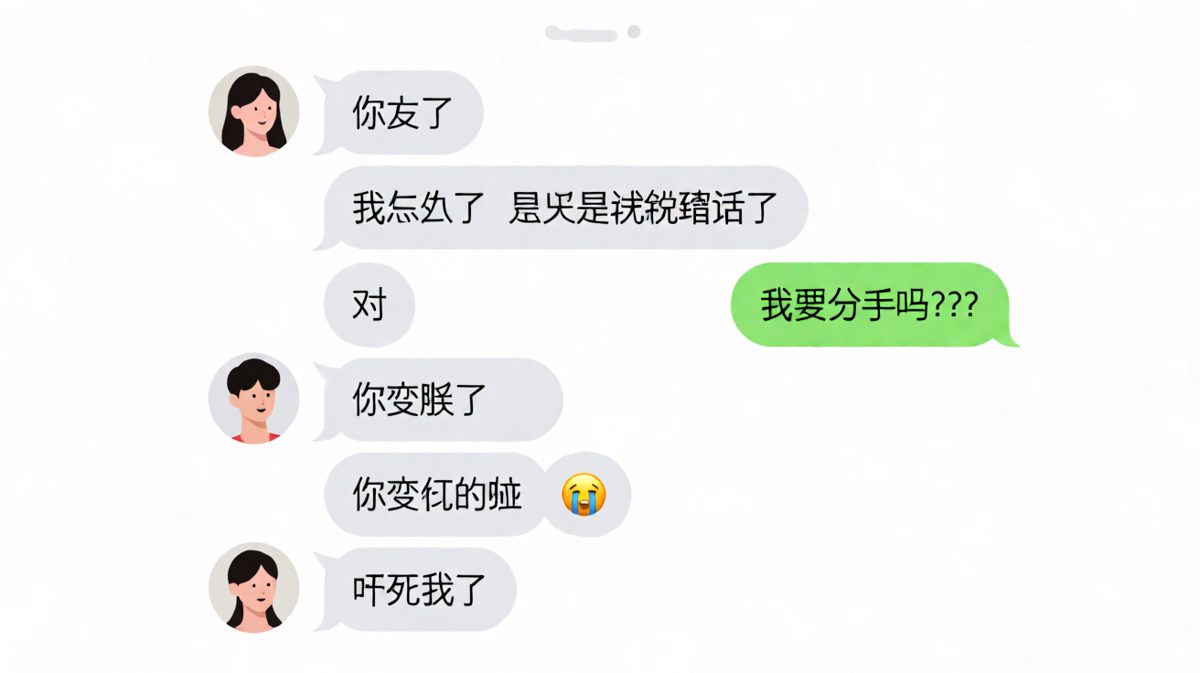 女生一句你变了，男生脑补出分手大戏，结果是变胖了