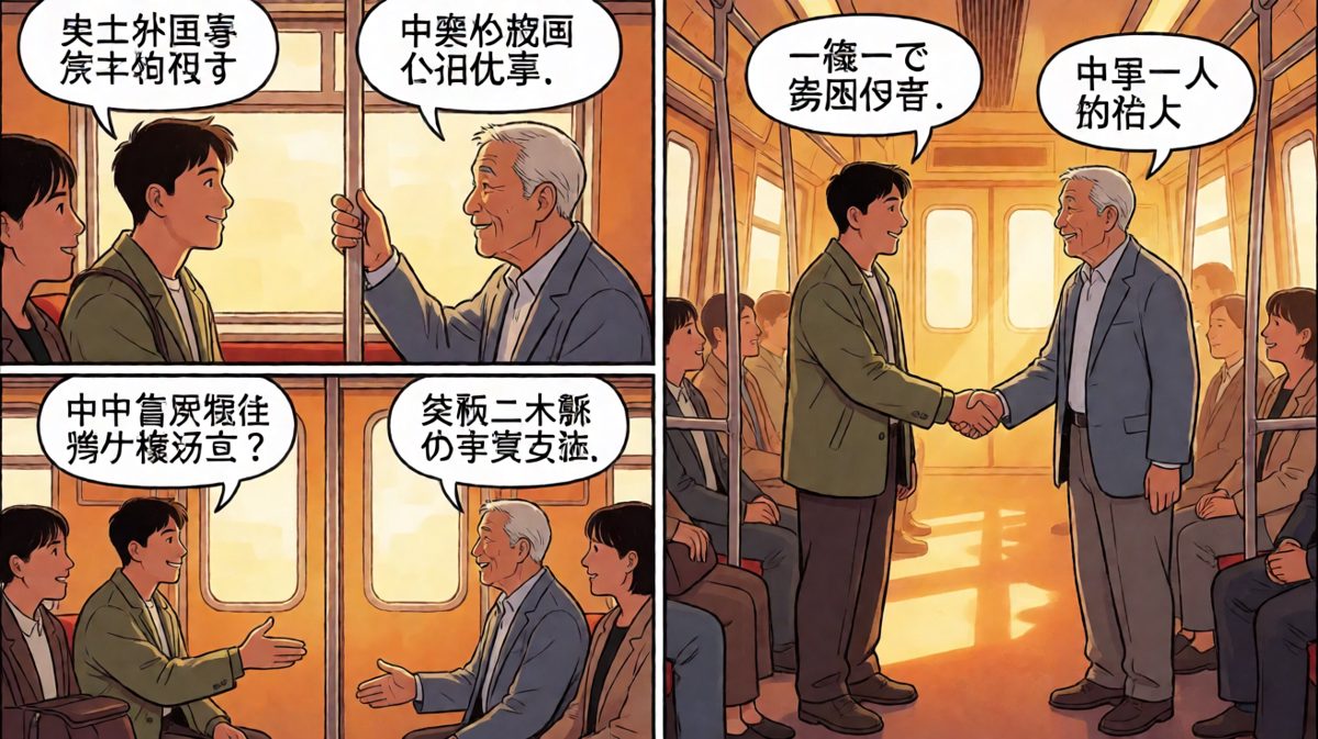 最后的反转：冤家变队友，两人并肩站着，收获了整座地铁的敬意！