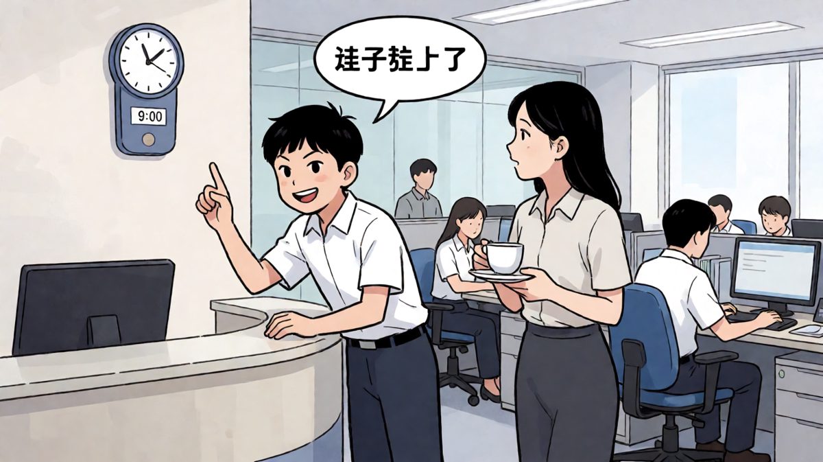 到公司才发现其实才刚上班