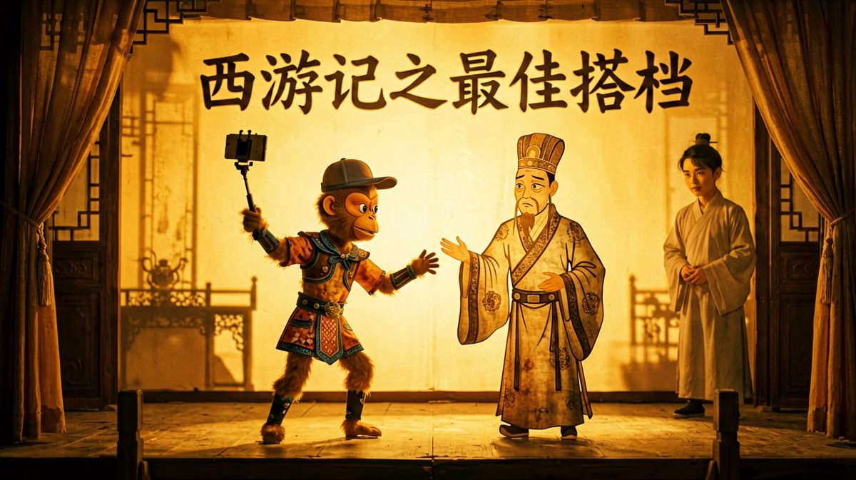 皮影悟空耍自拍，唐僧无奈营业中
