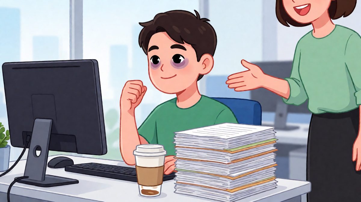 到公司后，灵魂还留在床上没跟过来。